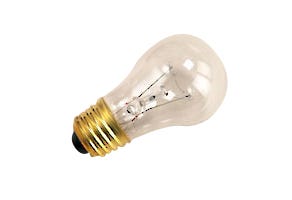 A15 Incandescent Bulb (Fan / Appliance) 15W 2700K Medium (E26) lighting product image