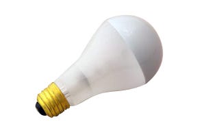 A19 Incandescent Silver Bowl Bulb 100W 2700K Medium (E26) 130V product image
