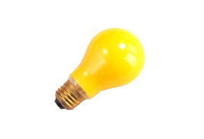 A19 Incandescent Bug Light 60W 2700K Medium (E26) 130V Yellow LED product