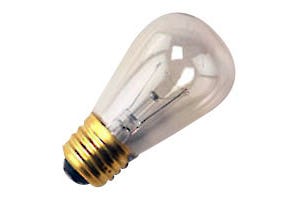 S14 Incandescent Sign Bulb 11W 2700K Medium (E26) 130V Clear lighting product image
