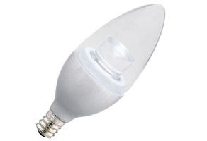 LED Bullet (B11) Chandelier Bulb Chrome Candelabra (E12) 120V 180 lighting product image