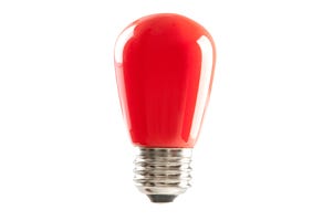 LED Sign S-Type S14 Lamp Red 1.4W 120V Lumen Medium (E26) lighting product image