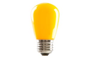 LED Sign S-Type S14 Lamp Yellow 1.4W 120V Medium (E26) Dimmable product image