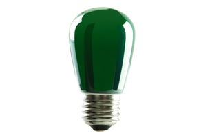 LED Sign S-Type S14 Lamp Green 1.4W 120V Lumen Medium (E26) product image