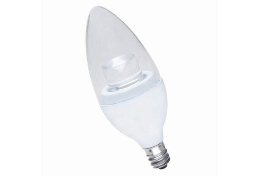 LED Bullet (B11) Chandelier Bulb Cream Candelabra (E12) 120V 300