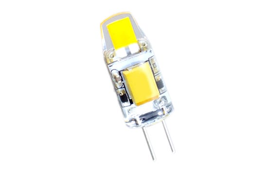 LED JC Lamp 1.2W 3000K 10-15V 110 Lumen G4 82 CRI Omnidirectional