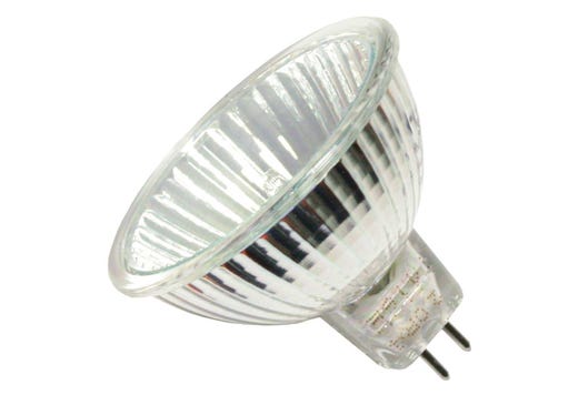 MR16 Halogen Flood Aluminum Back 75W 12V 2900K GU5.3 Base 5000 Avg Life 99 CRI Dimmable
