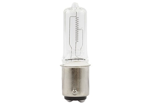 Single Ended JD-Type Halogen Clear T4 Bulb 130V 75W 2800K BA15D