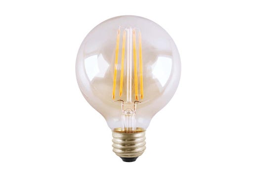 LED Globe (G25) Filament Bulb Clear Medium (E26) 120V 500 Lumen