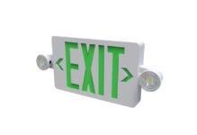 xEvade Exit Sign & Emergency Unit Combo Green Lettering product image