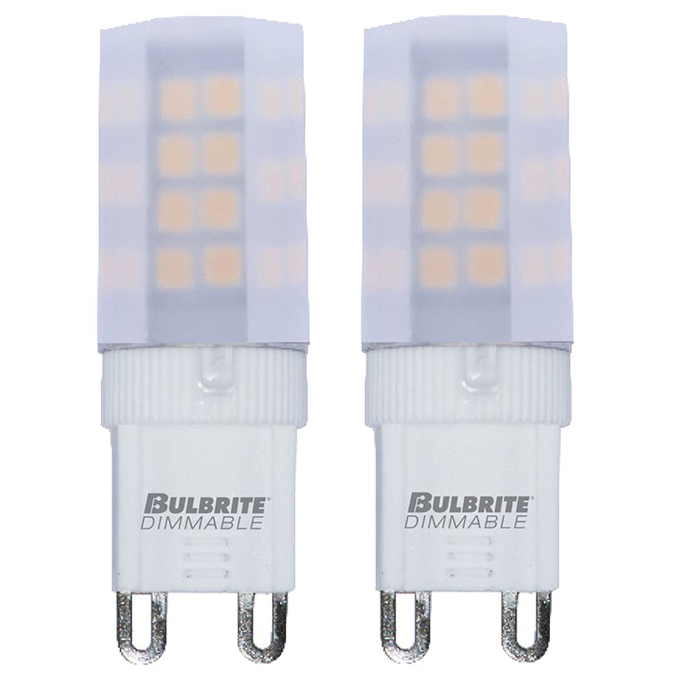 Bulbrite Pack of (2) 4.5 Watt Dimmable Frost Mini T4 Bi-Pin (G9) LED Bulb - 340 Lumens, 2700K, and 80 CRI