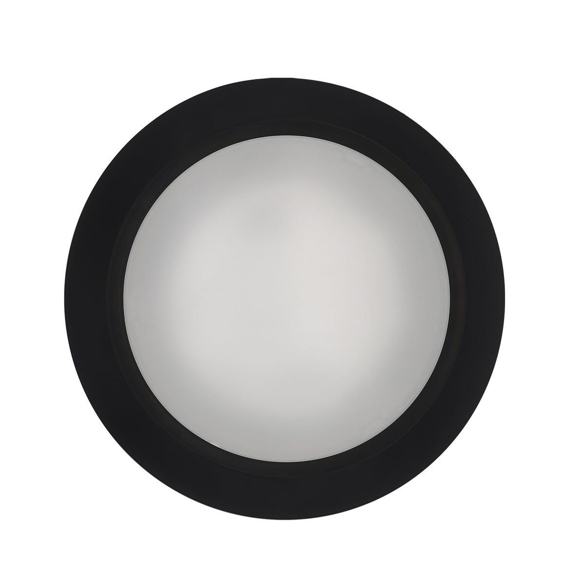 Bulbrite 25-Watt LED 10" Disc, 3000K, 2000 Lumens, Black Finish