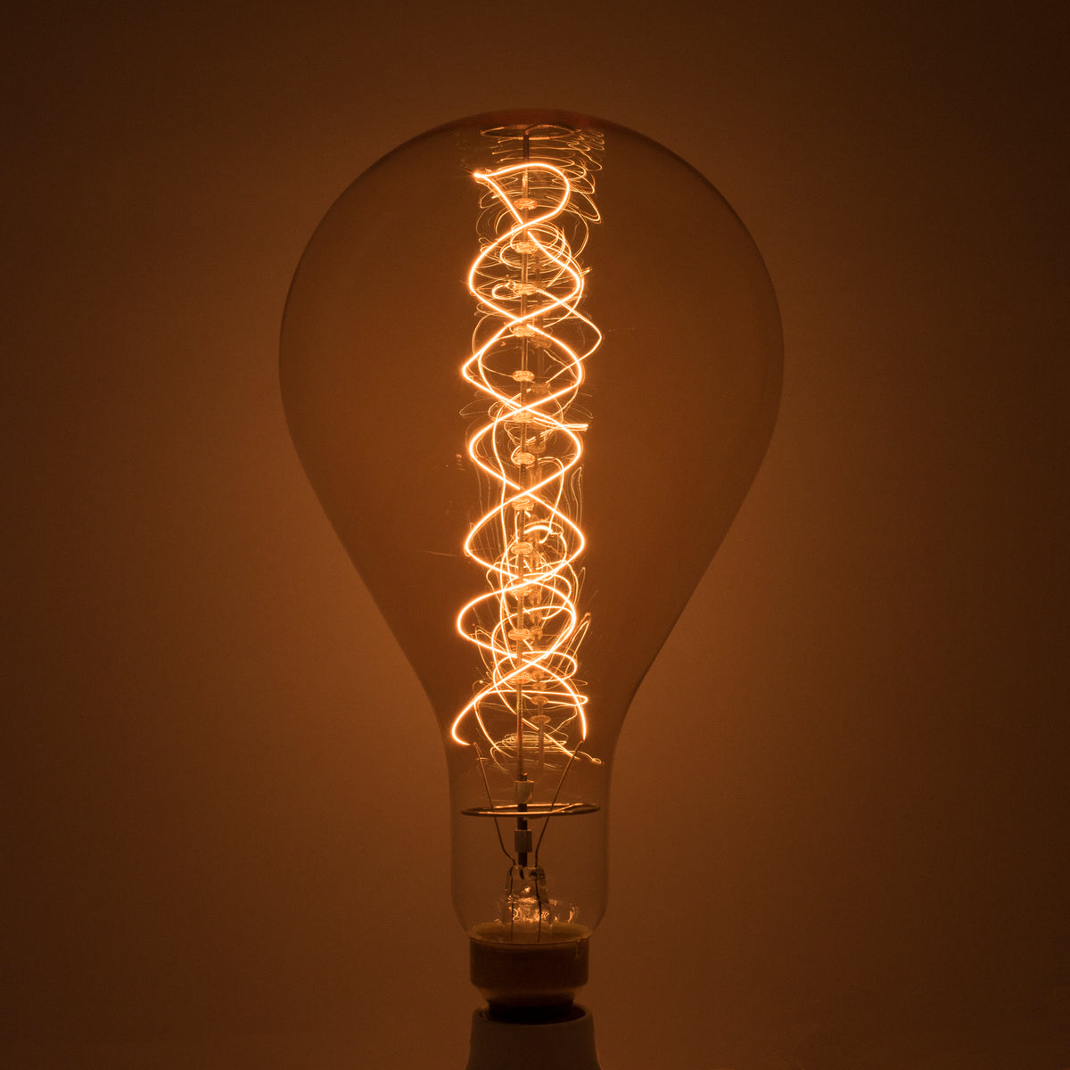 Bulbrite Nostalgic Grand PS56 Incandescent Light Bulb, 60W, 2200K, E26 Base, Amber Finish, Dimmable