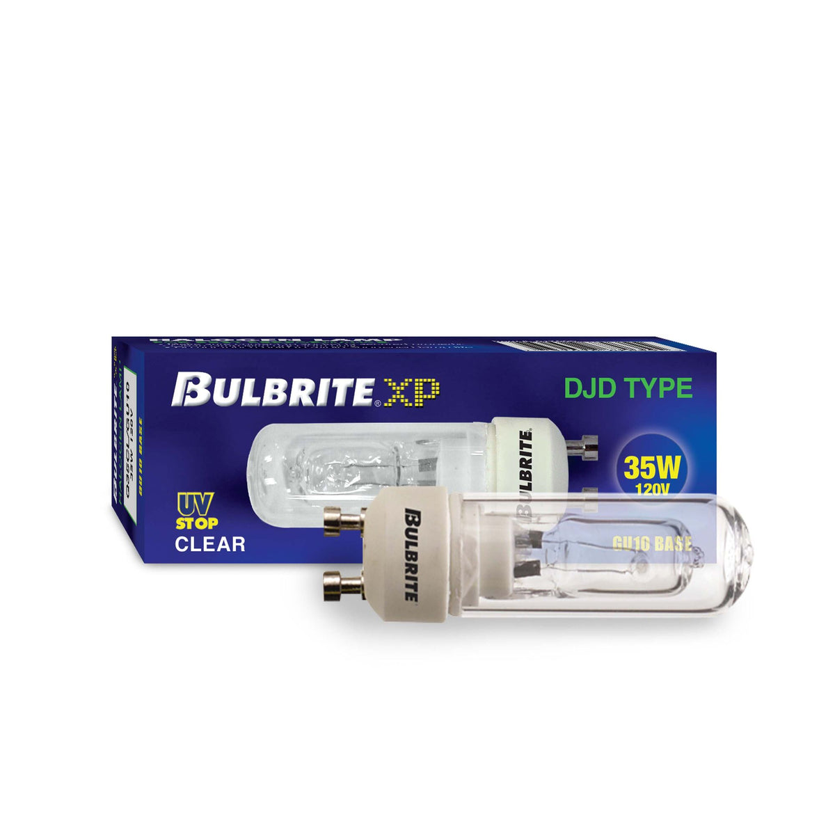 Bulbrite 35W Dimmable Clear Double Envelope DJD Twist & Lock Bi – Pin (GU10) Halogen Bulb, 5-Pack