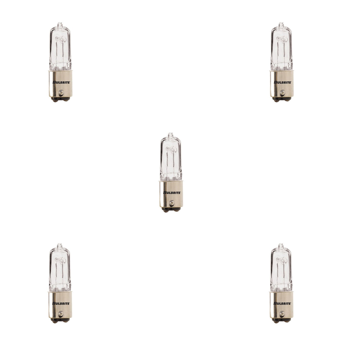 75W T4 JD HALOGEN CLEAR DC 120V-5PK