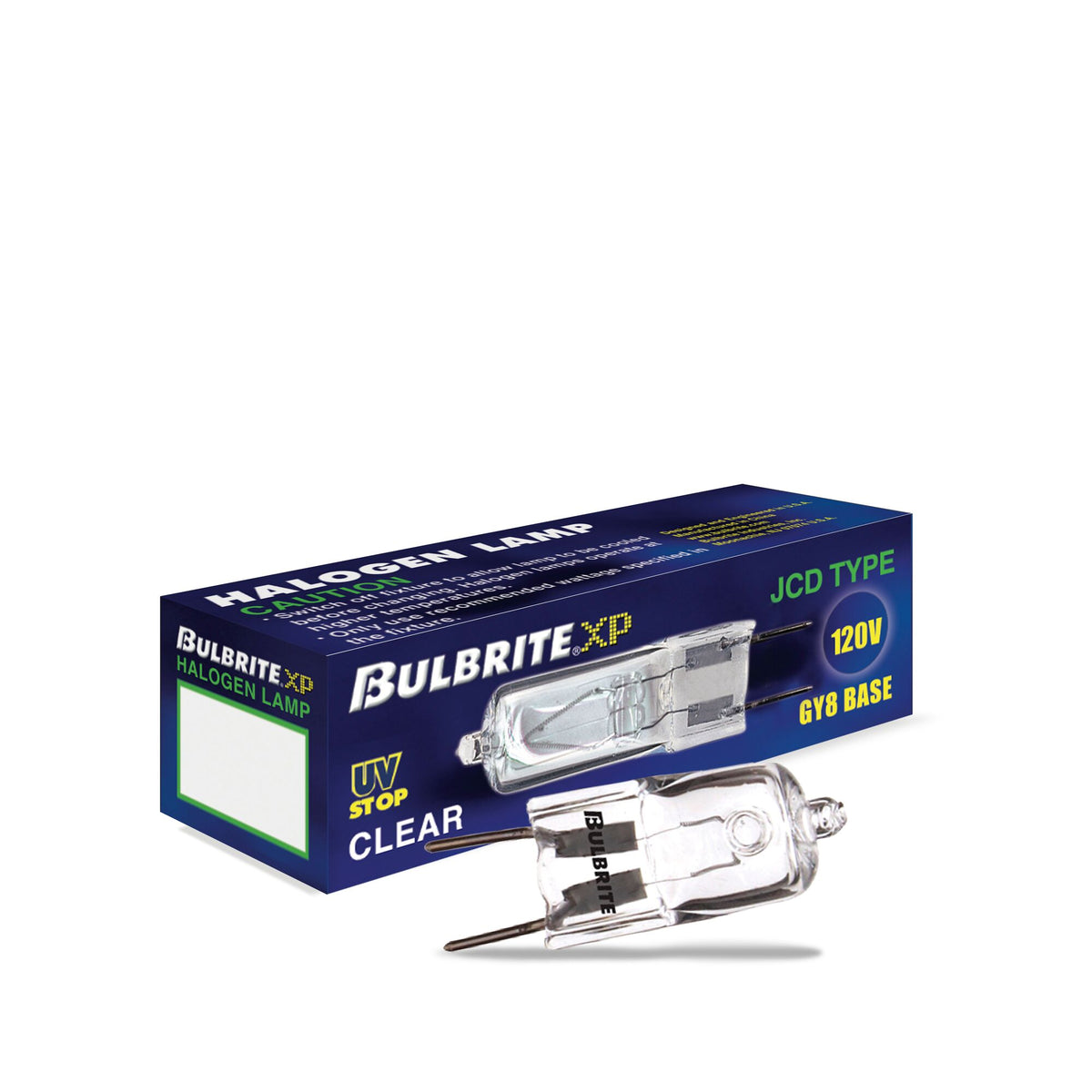 Bulbrite 50W Dimmable Clear T4 Bi – Pin (GY8) Halogen Bulb, 5-Pack