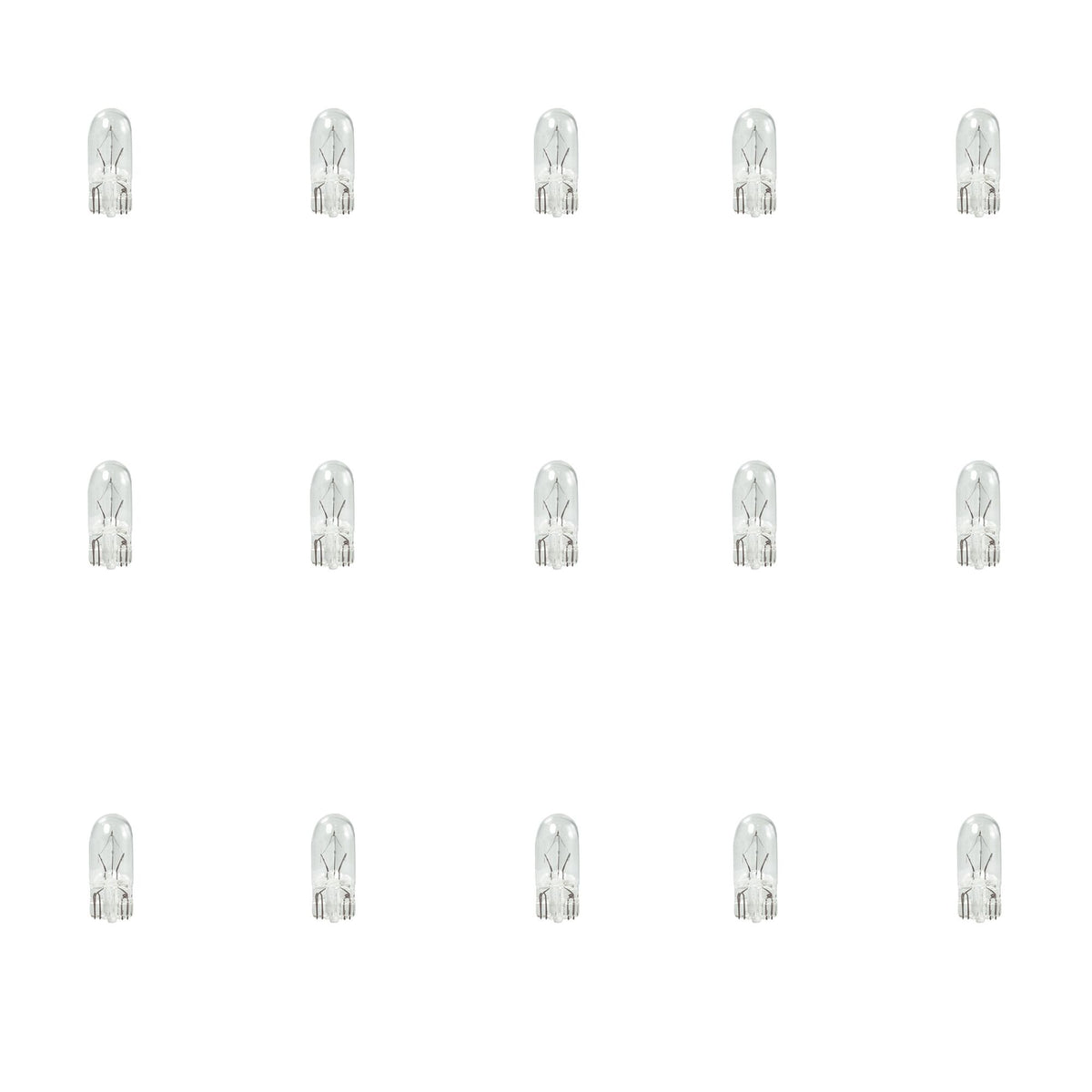 5W T3 1/4 XENON CLEAR WEDGE 12V-15PK
