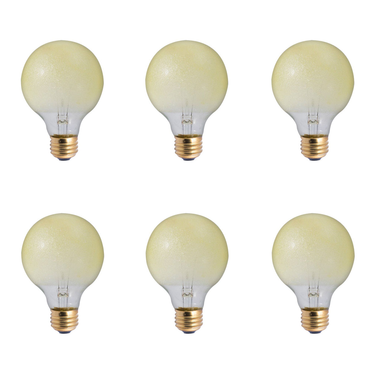 40W G25 AMBER ICE E26 120V-6PK