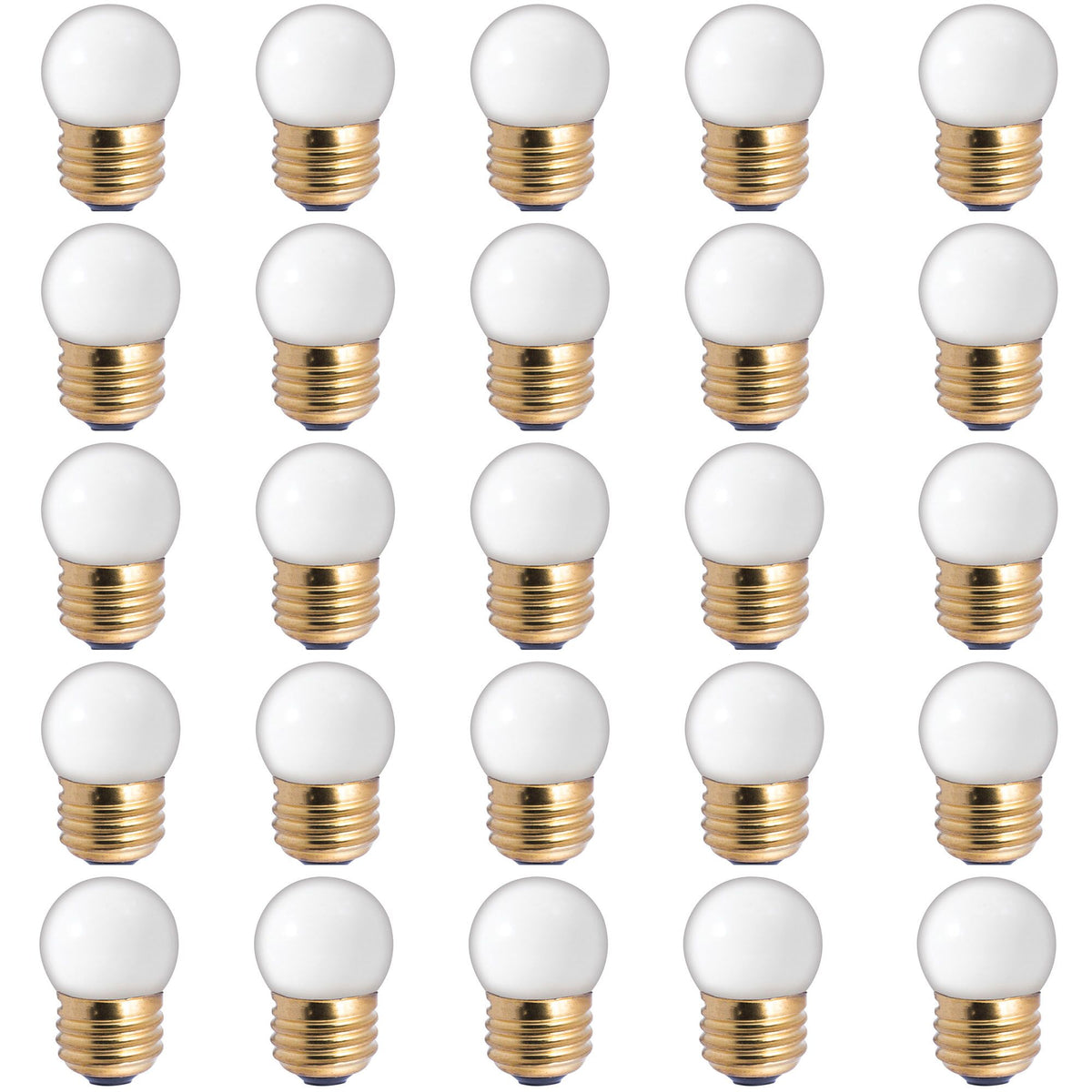 7.5W S11 CERAMIC WHITE E26 130V-25PK