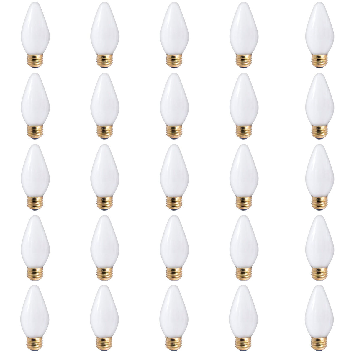 25W F15 FIESTA WHITE E26 130V-25PK