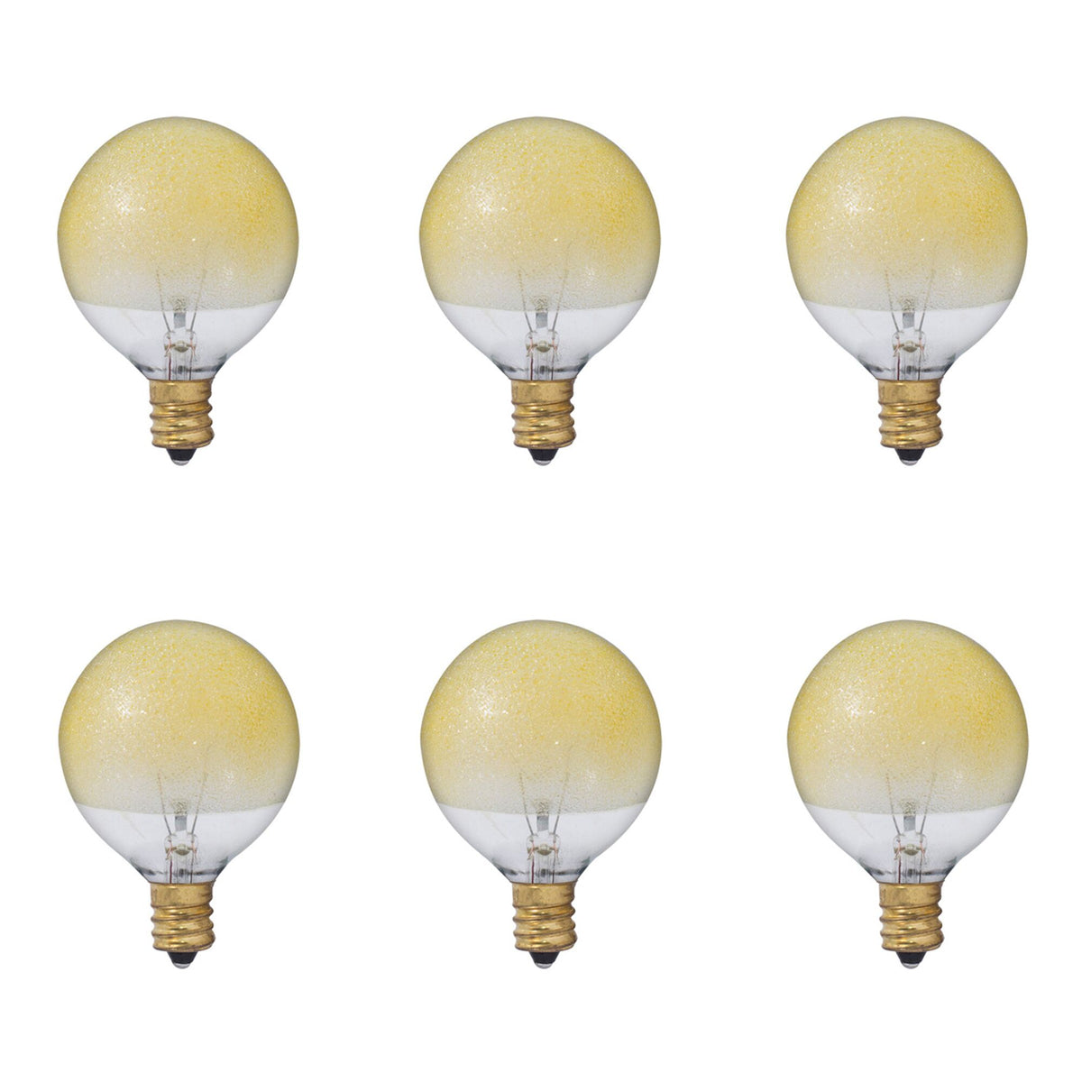 40W G16 AMBER ICE E12 120V-6PK