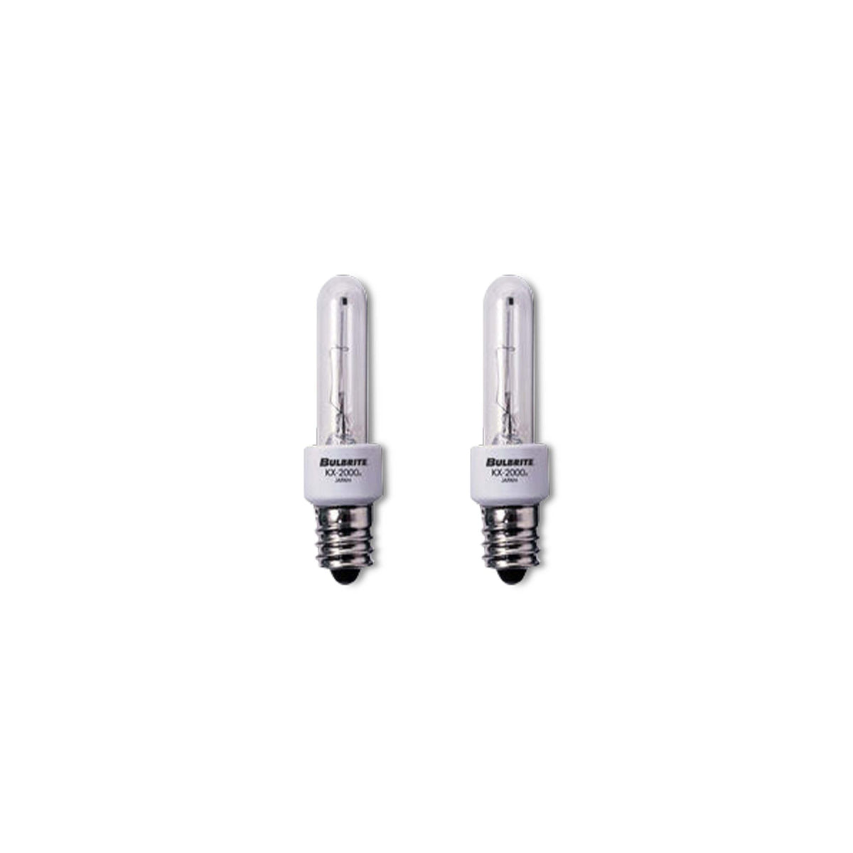 Bulbrite Pack of (2) 20 Watt Dimmable Frost T3 Candelabra (E12) Krypton/Xenon Bulb, 2700K