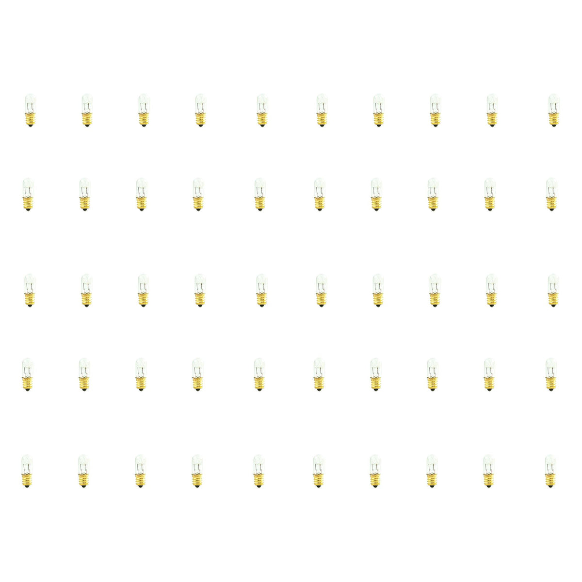 15W T4 CLEAR E12 130V-50PK