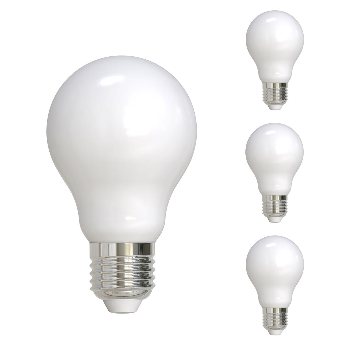 Bulbrite LED Filament A19 Dimmable Medium Screw Base (E26) Light Bulb 60 Watt Equivalent 2700K, Frost 4-Pack