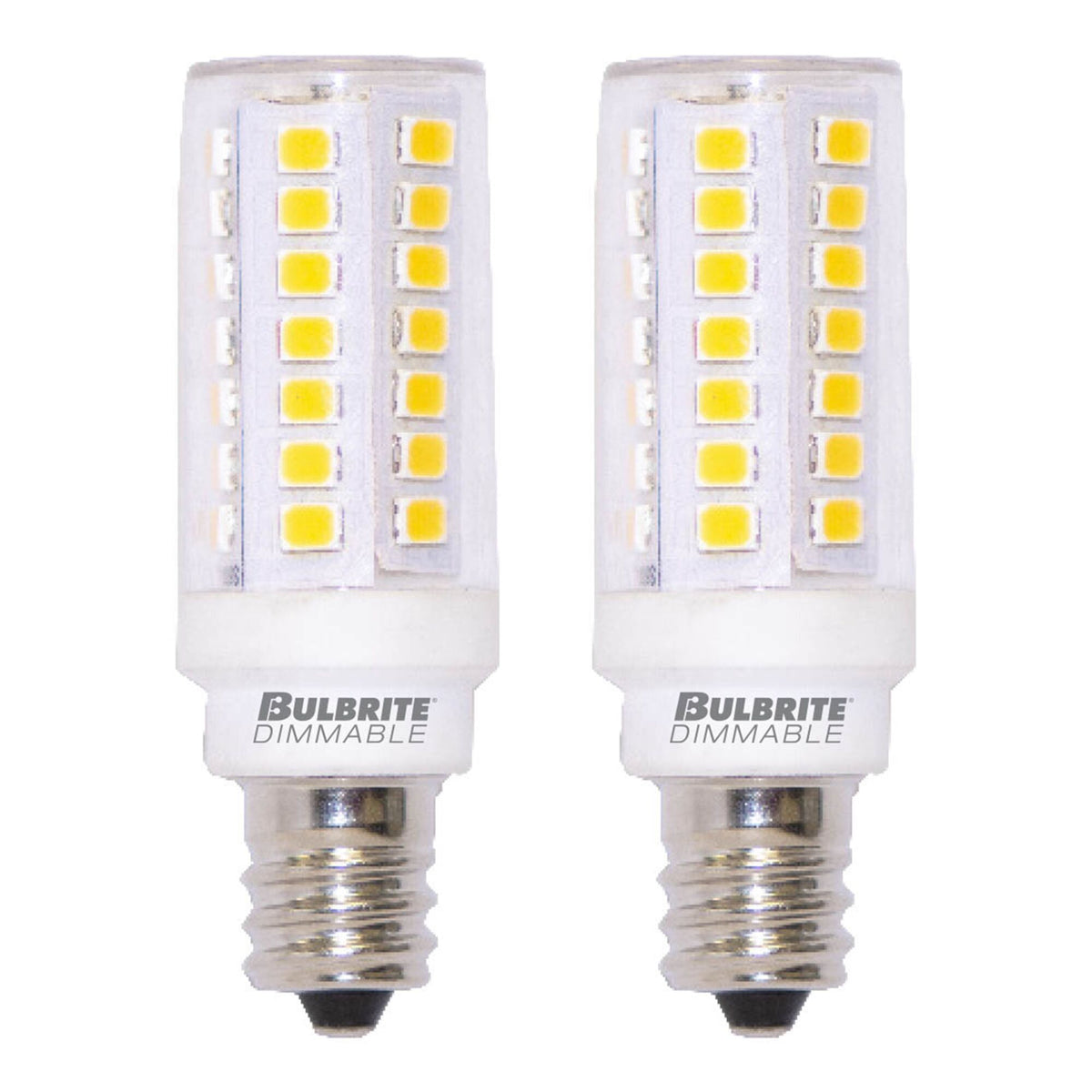5W LED E11 CLEAR 3000K DIMMABLE 120V-2PK