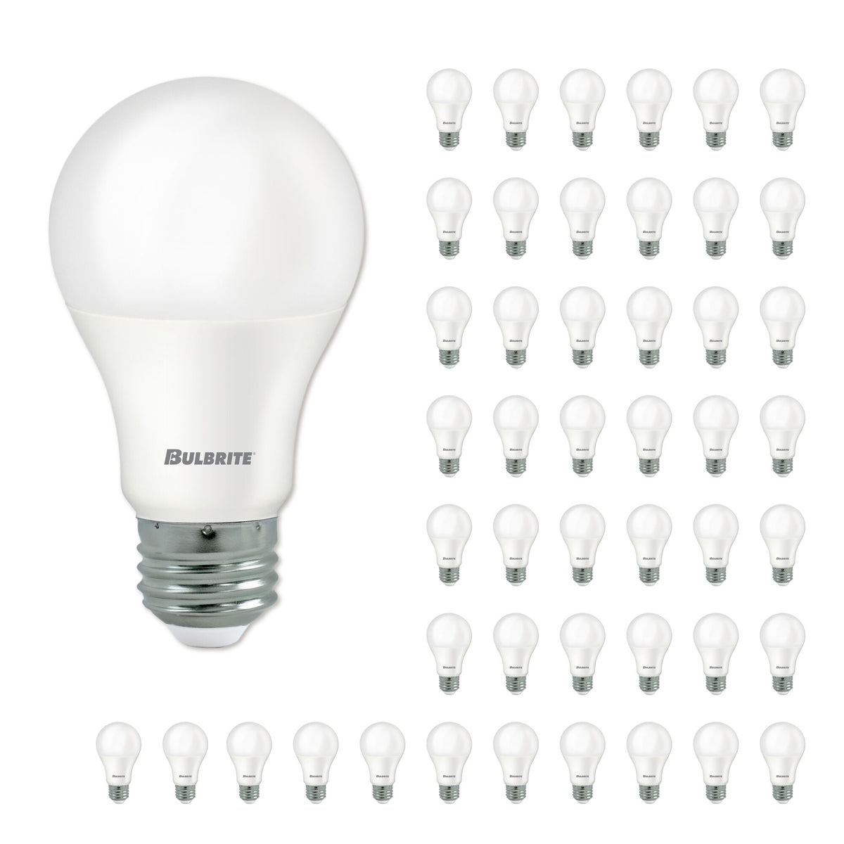 Bulbrite LED Filament Pack of (48) 9 Watt Dimmable A19 Light Bulb with Frost Glass Finish and Medium (E26) Base - 3000K (Soft White Light), 800 Lumens