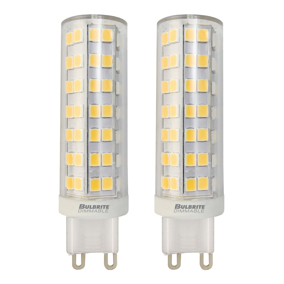 6.5W LED G9 CLEAR 3000K DIMMABLE 120V 2 PK