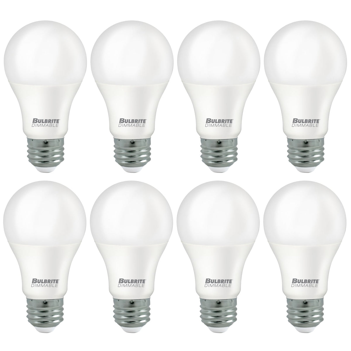 8 Pack of LED Filament 9 Watt A19 Bulb with a Frost Finish and an E26 Base - 2700K (Warm White Light) 800 Lumens
