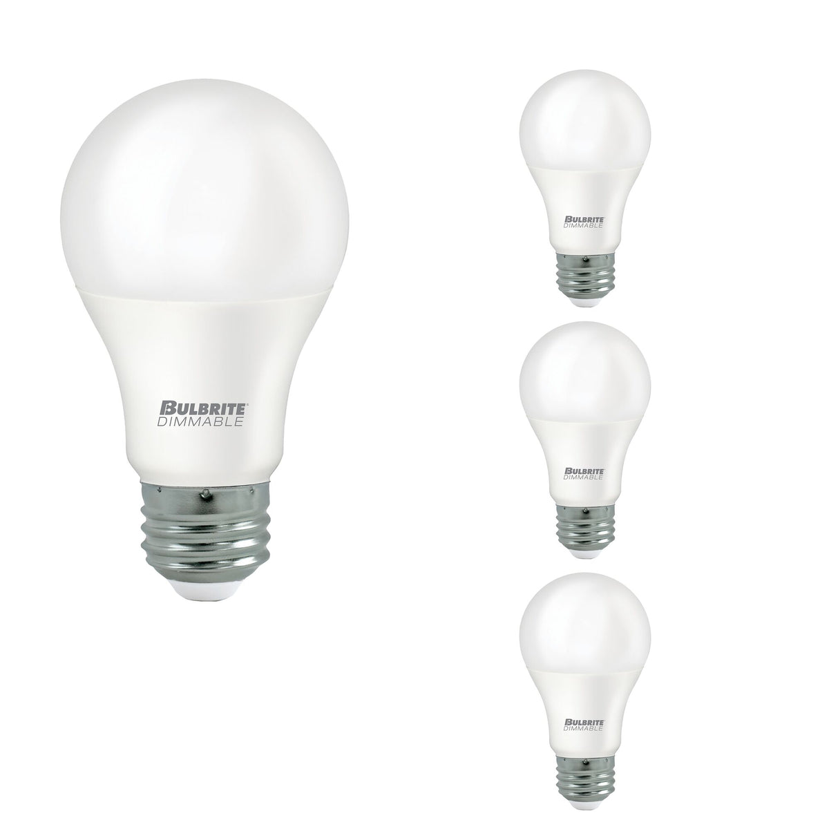 LED Filament 9 Watt A19 Bulb with a Frost Finish and a E26 Base - 2700K (Warm White Light) 800 Lumens - 4PK