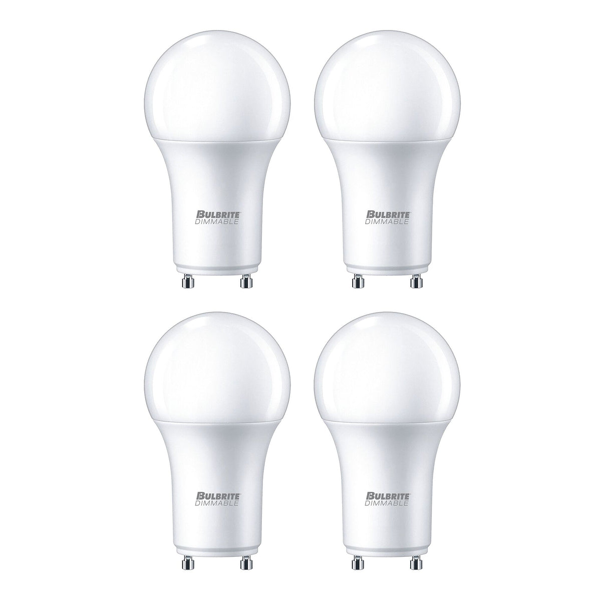 Bulbrite LED Filament Pack of (4) 15 Watt Dimmable A19 Light Bulb with Frost Glass Finish and Twist & Lock (GU24) Bi-Pin Base - 3000K (Soft White Light), 1600 Lumens