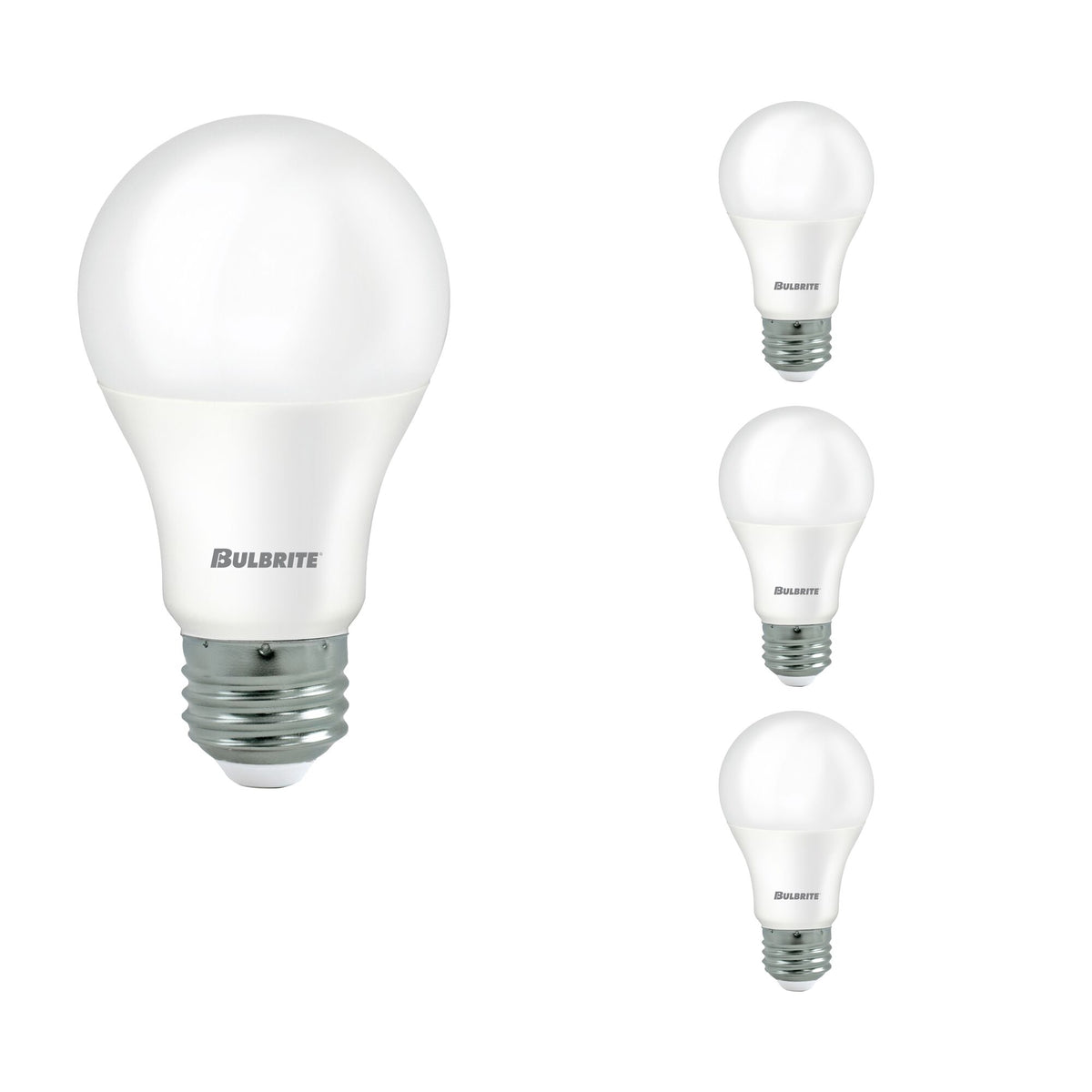 Bulbrite LED Filament Pack of (4) 5/9/14 Watt Non-Dimmable A21 Omni-Directional Light Bulbs with Frost Finish and Medium (E26) Base - 2700K (Warm White Light), 450/800/1600 Lumens