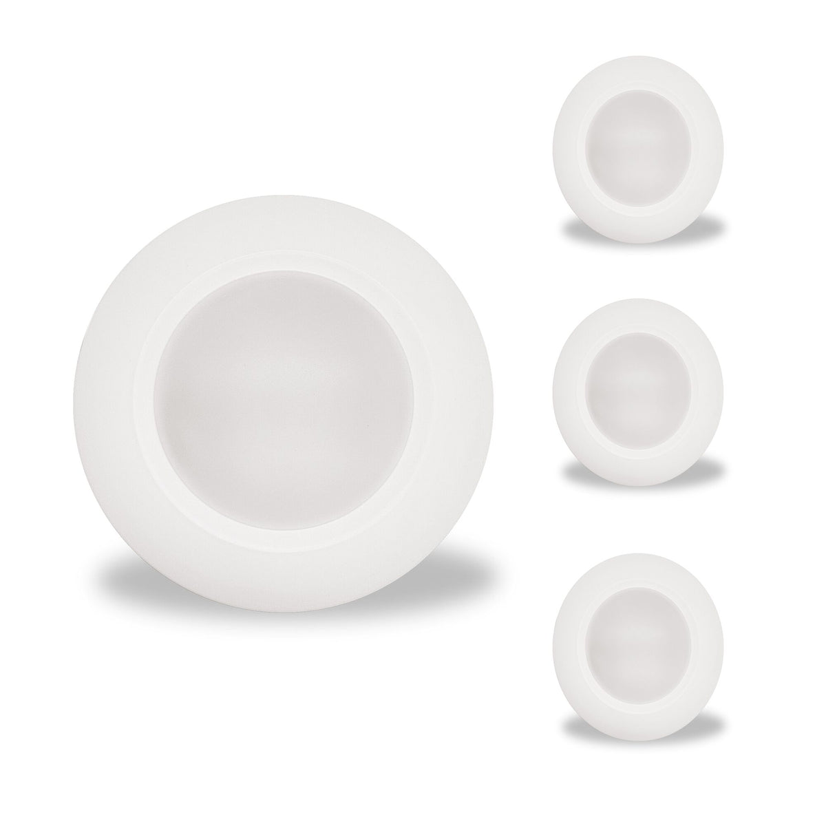 Bulbrite Pack of (4) 14 Watt 7" LED Disc Light, 5CCT Selectable - 27/30/35/40/50K, 1100 Lumens