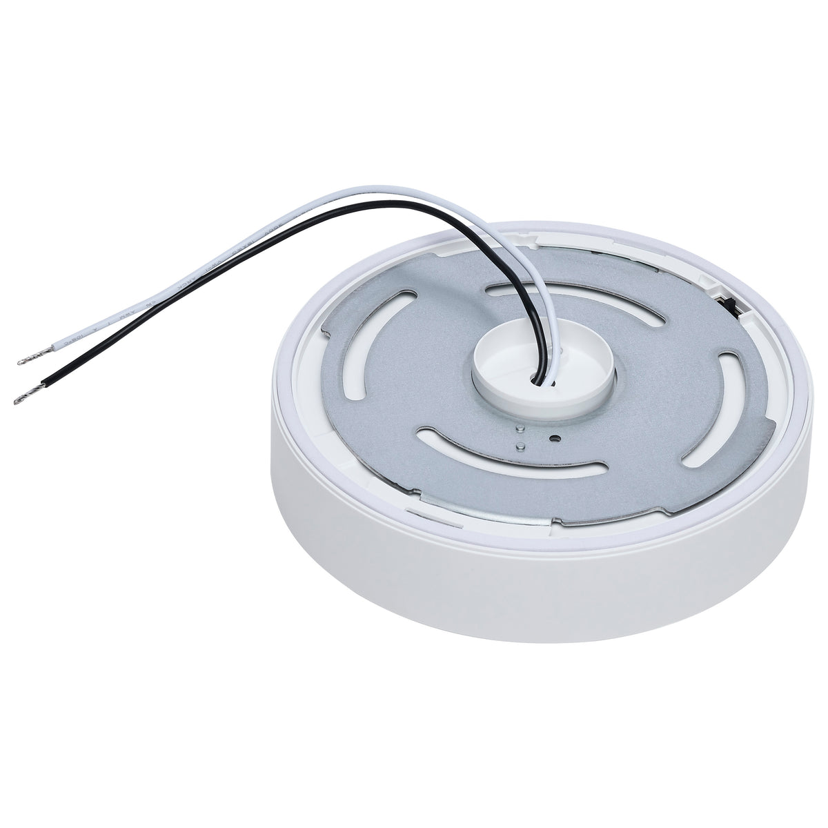 9 Watt 5 Inch Trimless Surface Mount - 27K/3K/35K/4K/5K CCT - Line Voltage Dimmable - White Finish - 120 Volt