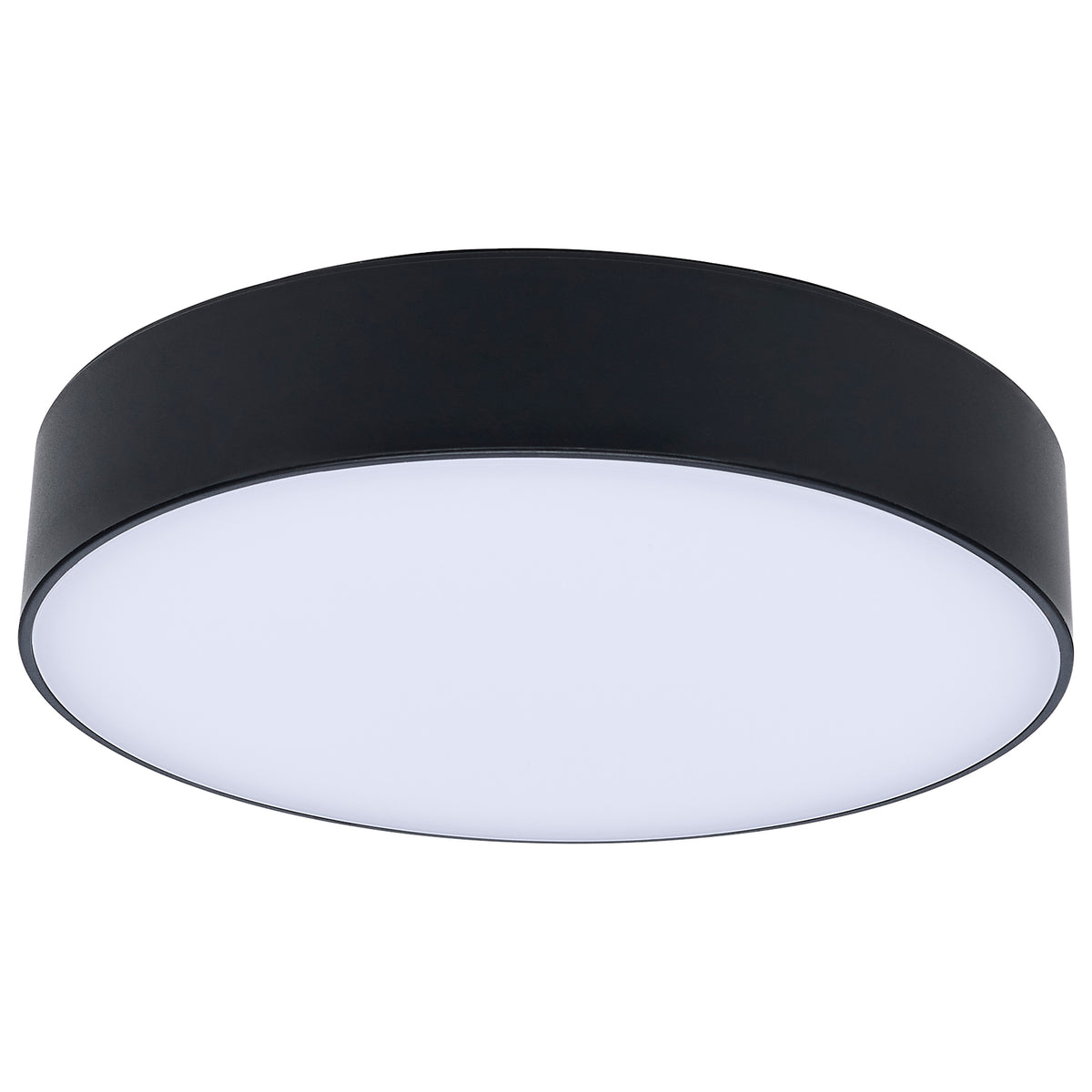 9 Watt 5 Inch Trimless Surface Mount - 27K/3K/35K/4K/5K - Line Voltage Dimmable - Black Finish - 120 Volt bulb or fixture