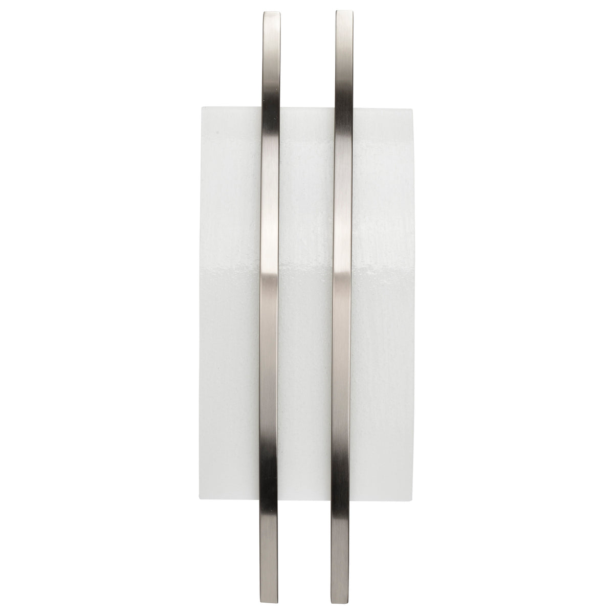 Trax - 1 Module Wall Sconce with Frosted Glass - Brushed Nickel Finish