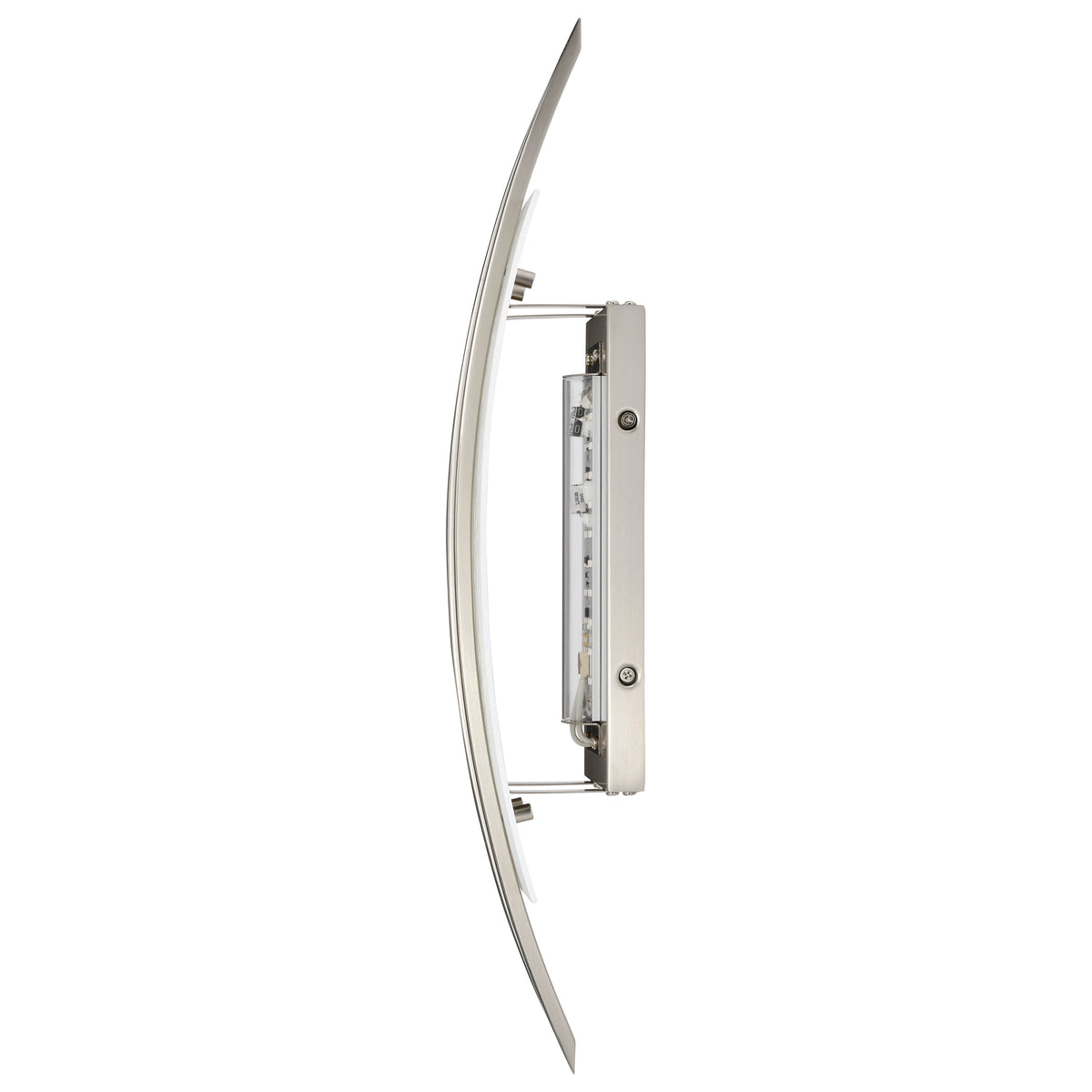 Trax - 1 Module Wall Sconce with Frosted Glass - Brushed Nickel Finish