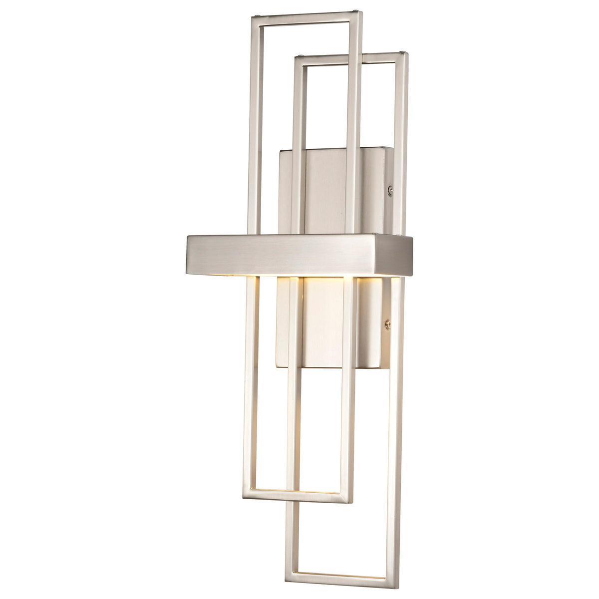 Frame - LED Wall Sconce with Frosted Lens - Brushed Nickel Finish