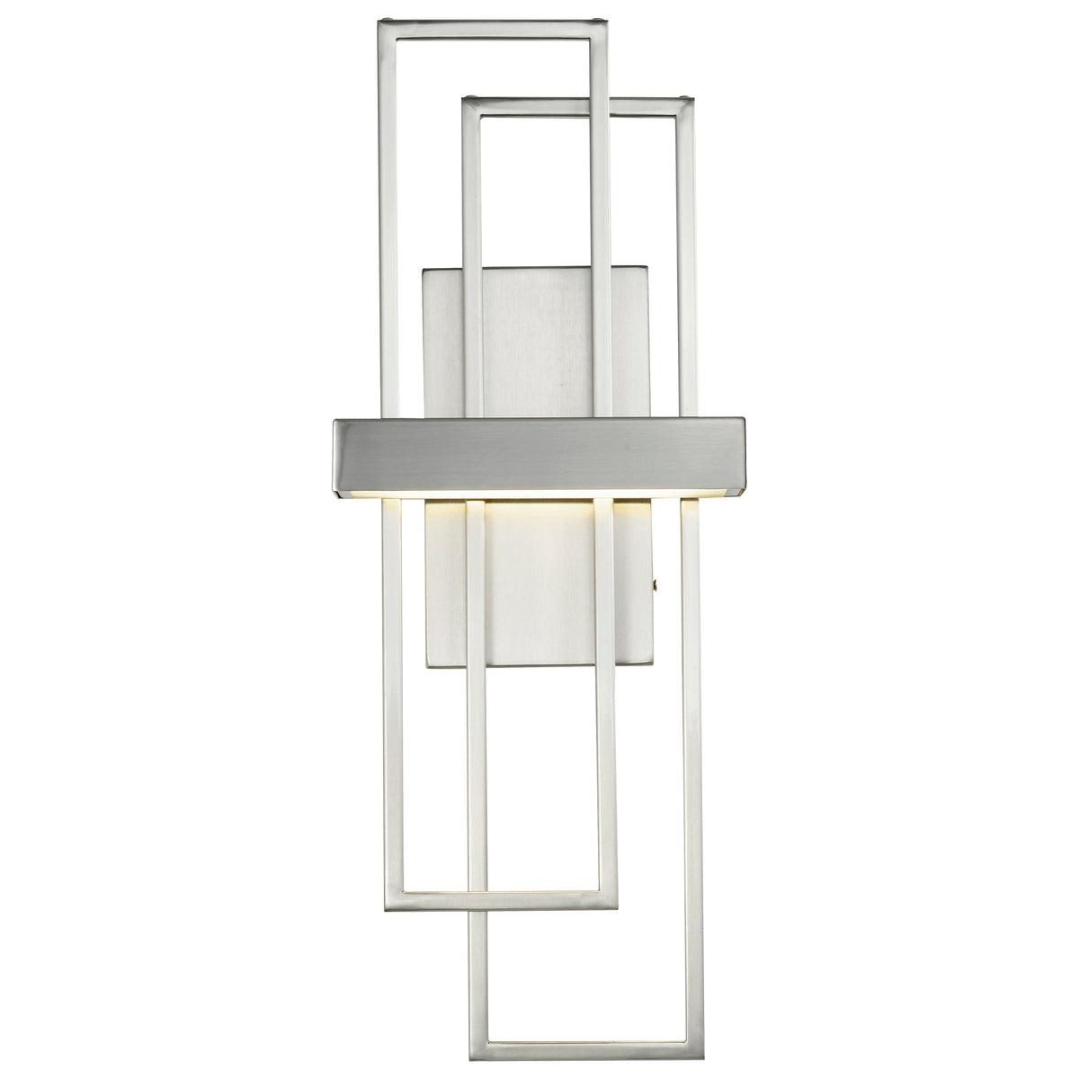 Frame - LED Wall Sconce with Frosted Lens - Brushed Nickel Finish