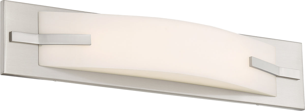 Bow LED 20 in. - Vanity Fixture - Brushed Nickel Finish bulb or fixture view