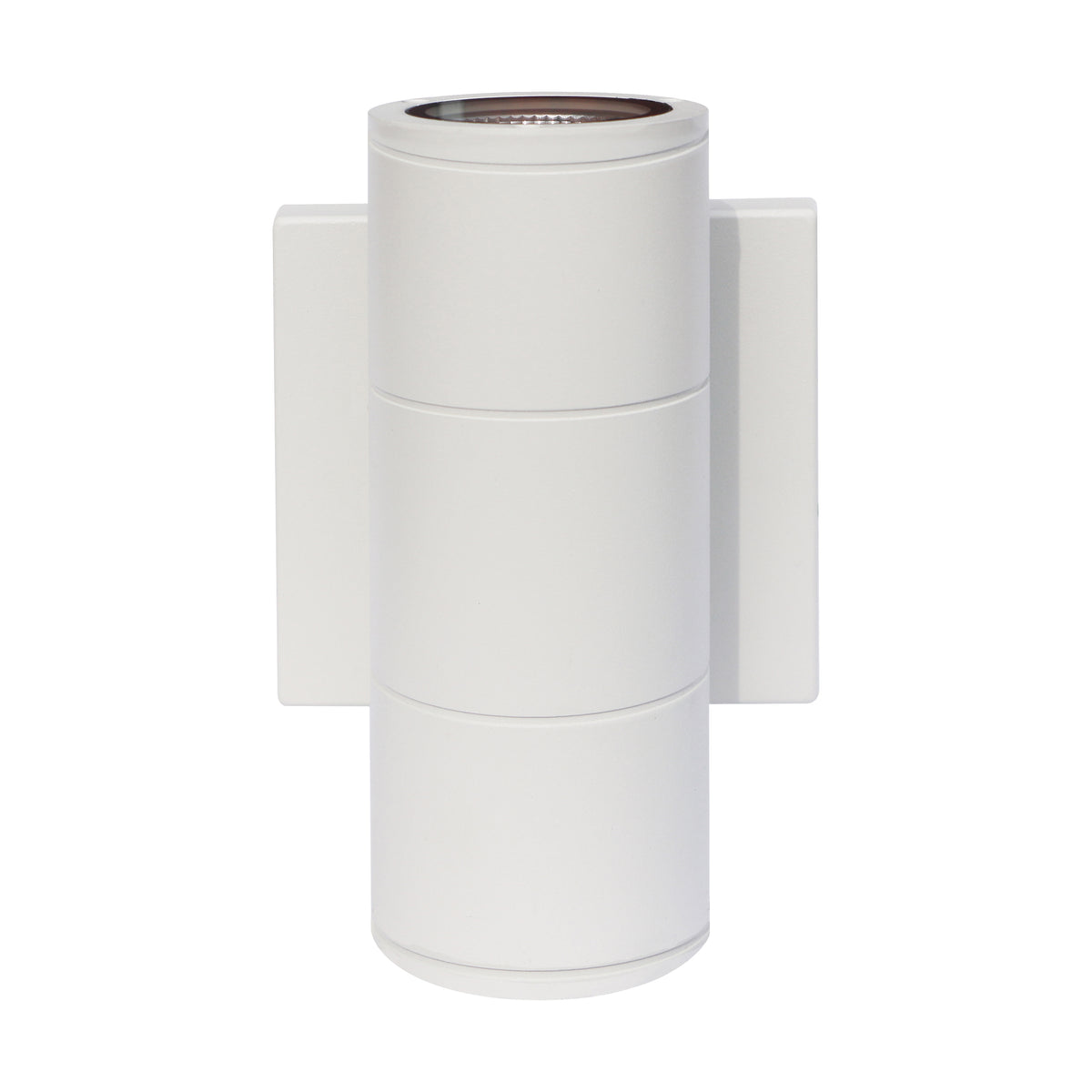 2 Light - LED Small Up and Down Sconce Fixture - White Finish - 10W - 120/277V