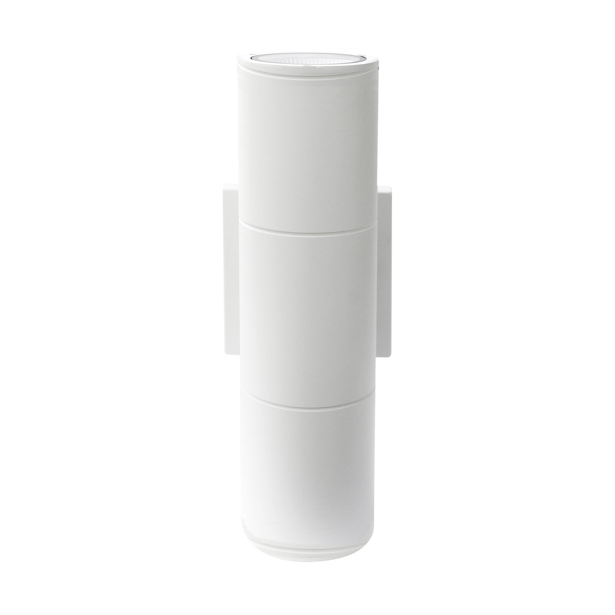 2 Light - LED Large Up and Down Sconce Fixture - White Finish - 20W - 120/277V
