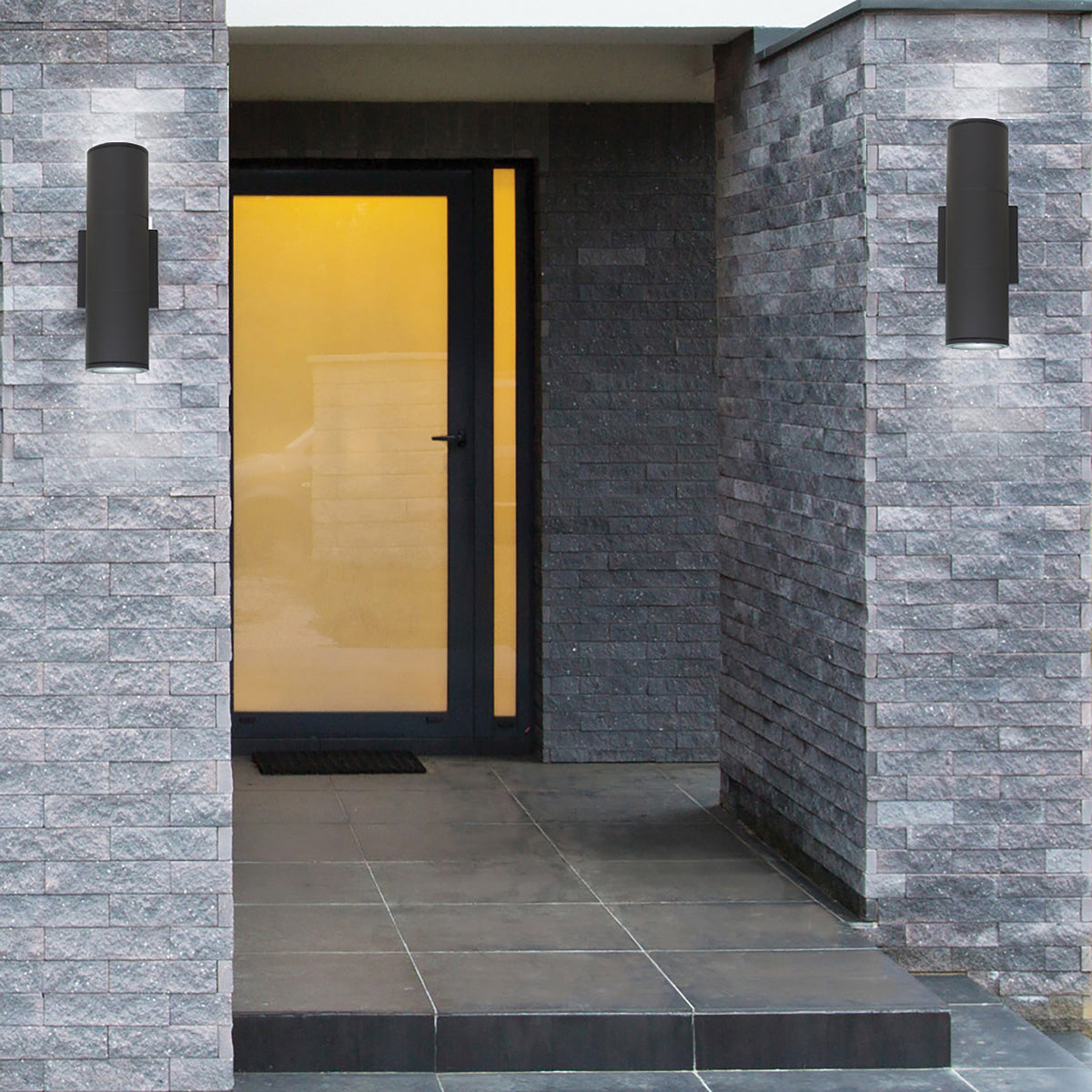 2 Light - LED Large Up and Down Sconce Fixture - Bronze Finish - 20W - 120/277V