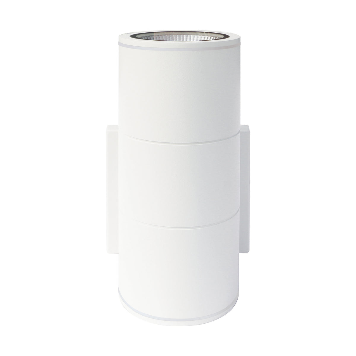 1 Light - LED Large Up or Down Sconce Fixture - White Finish - 10W - 120/277V