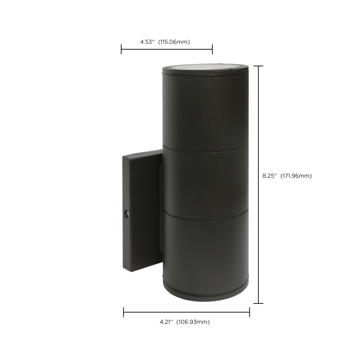 1 Light - LED Large Up or Down Sconce Fixture - Bronze Finish - 10W - 120/277V