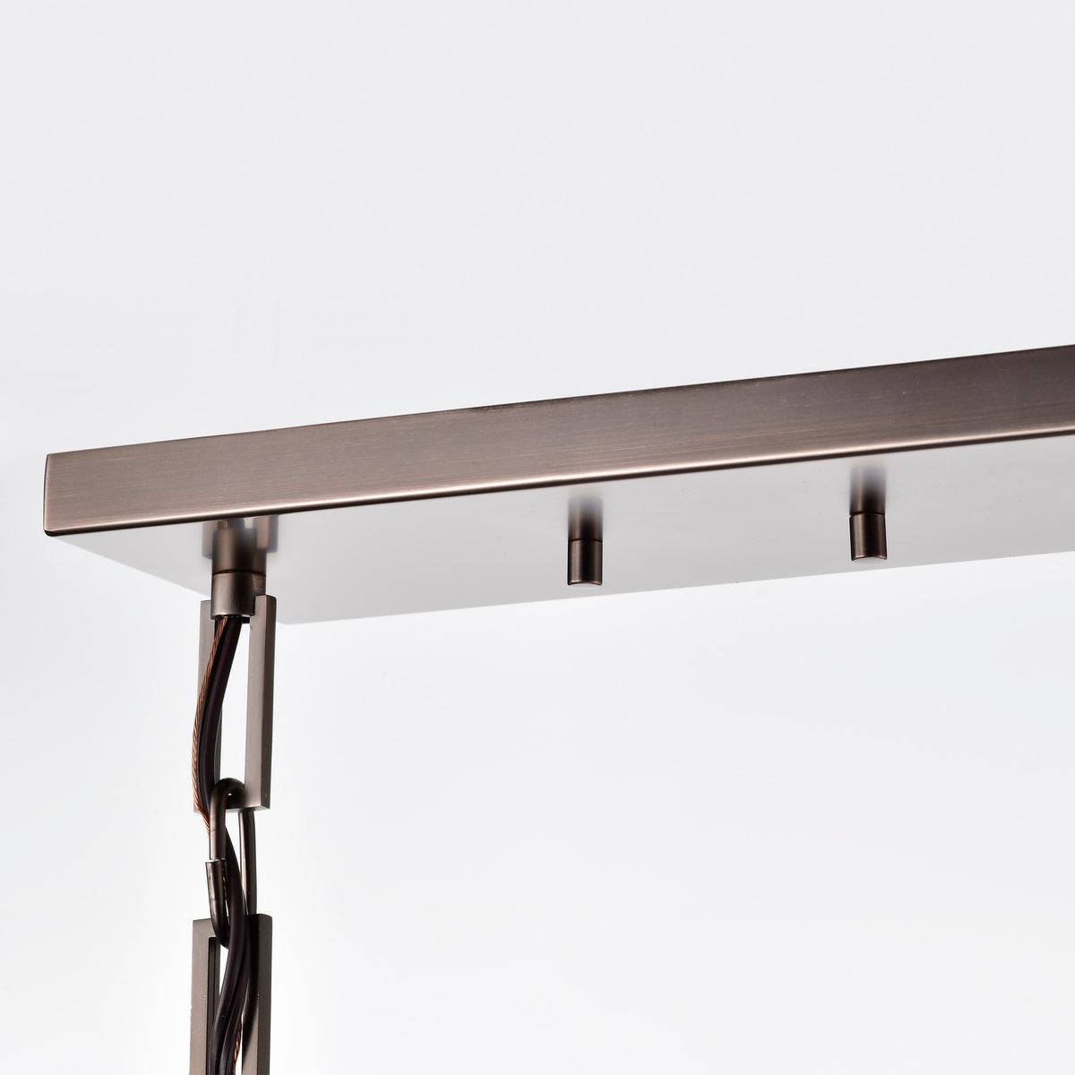 Frame - 3 Module Island Pendant with Frosted Glass - Hazel Bronze Finish