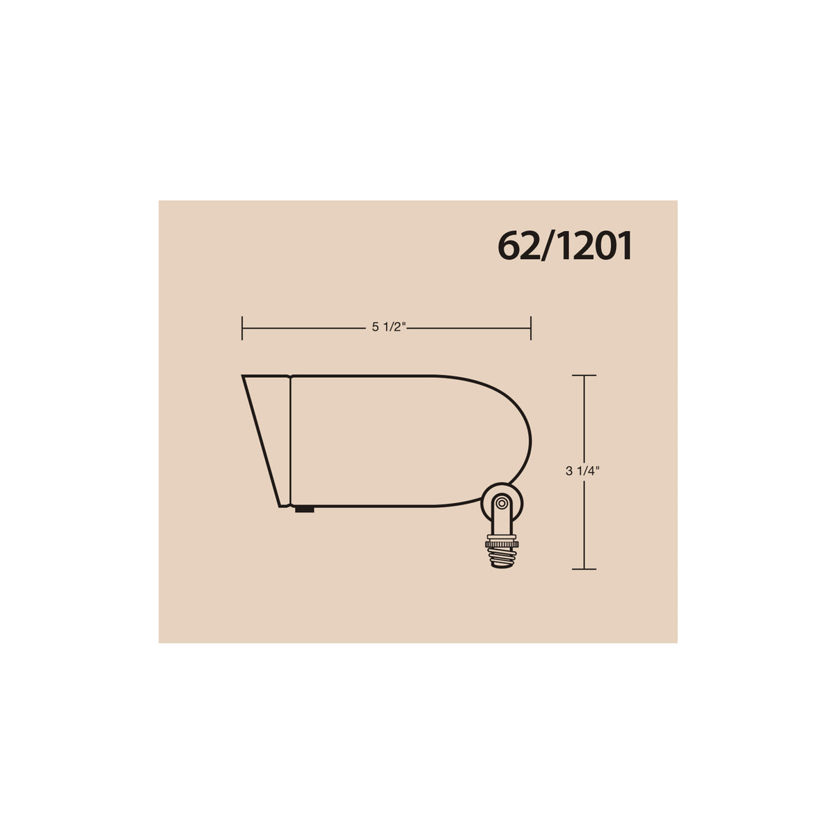 LED Landscape Flood 6W - Dark Gray Finish
